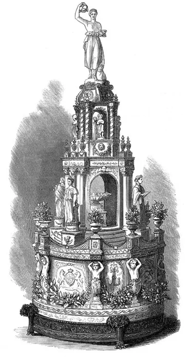 Framed Print : Marriage of Princess Louise: the Royal Wedding Cake, 1871. Creator: Unknown Framed Print : Marriage of Princess Louise: the Royal Wedding Cake, 1871. Creator: Unknown