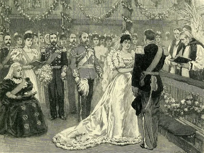 Framed Print : Marriage of the Princess Maud of Wales, c1900. Creator: Unknown Framed Print : Marriage of the Princess Maud of Wales, c1900. Creator: Unknown