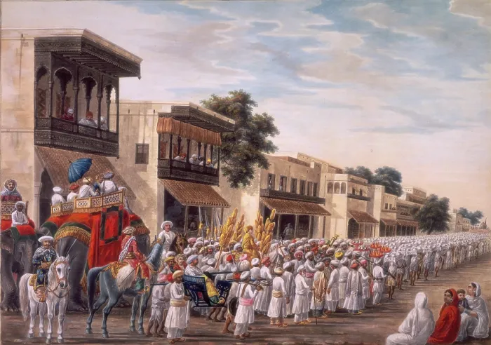 Framed Print : Marriage procession of a Muslim bridegroom proceeding to the bride's house, c1808 Framed Print : Marriage procession of a Muslim bridegroom proceeding to the bride's house, c1808