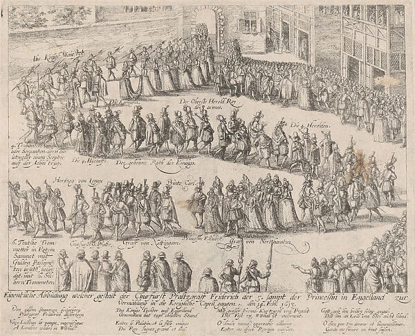Marriage procession for the wedding of Elizabeth Stuart, daughter of James I