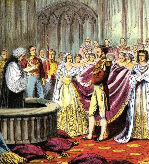 Framed Print : Marriage of Queen Victoria, 1840 (c1850s)
