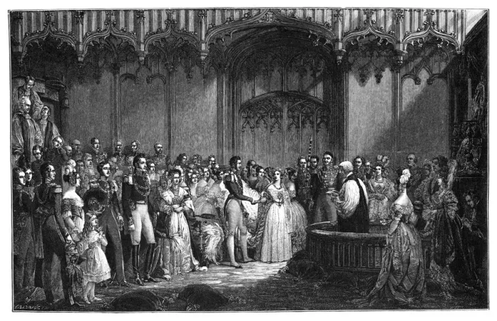Framed Print : The Marriage of Queen Victoria and Prince Albert, 1840, (1900) Framed Print : The Marriage of Queen Victoria and Prince Albert, 1840, (1900)