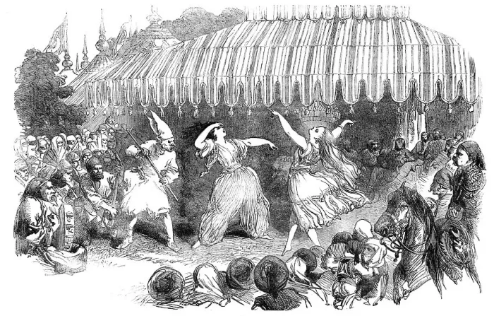 Framed Print : Marriage of the Sultan's Daughter - Fete at Baltaliman, 1854. Creator: Unknown Framed Print : Marriage of the Sultan's Daughter - Fete at Baltaliman, 1854. Creator: Unknown