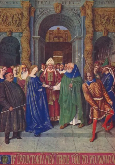Framed Print : The Marriage of the Virgin, c1455, (1939). Artist: Jean Fouquet Framed Print : The Marriage of the Virgin, c1455, (1939). Artist: Jean Fouquet