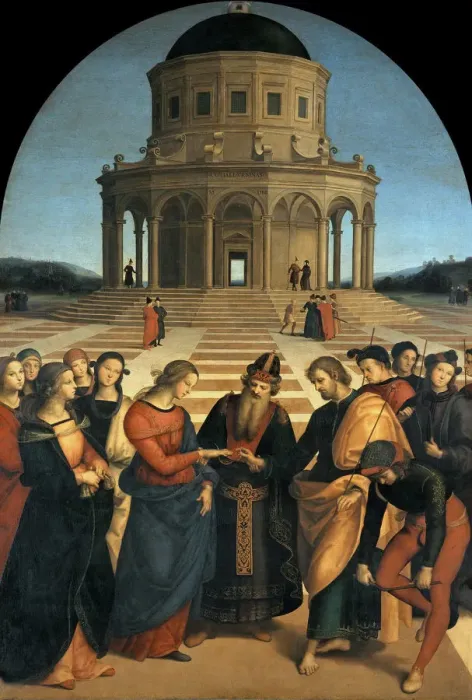 Framed Print : The Marriage of the Virgin (Sposalizio della Vergine), 1504 Framed Print : The Marriage of the Virgin (Sposalizio della Vergine), 1504