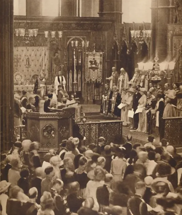 Framed Print : Married in Westminster Abbey, 26 April 1923, (1937) Framed Print : Married in Westminster Abbey, 26 April 1923, (1937)