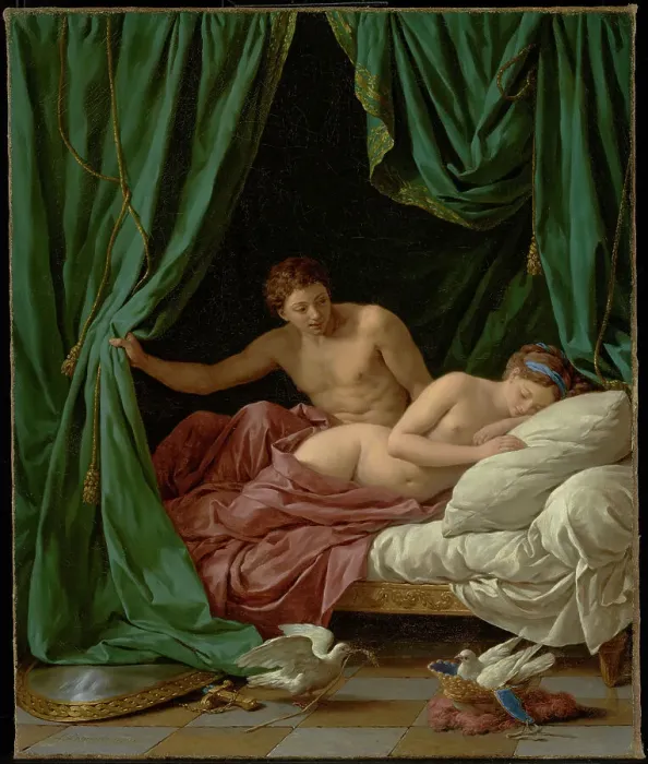Framed Print : Mars and Venus, Allegory of Peace (Mars et Venus, allegorie sur la Paix), 1770. Creator: Louis Jean Francois Lagrenee Framed Print : Mars and Venus, Allegory of Peace (Mars et Venus, allegorie sur la Paix), 1770. Creator: Louis Jean Francois Lagrenee