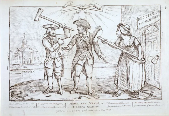 Framed Print : Mars and Venus... Chelsea, Kensington, London, 1784. Artist: Samuel Collings Framed Print : Mars and Venus... Chelsea, Kensington, London, 1784. Artist: Samuel Collings
