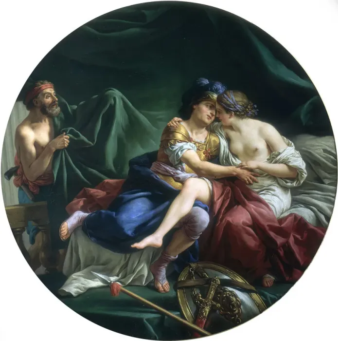 Framed Print : Mars and Venus discovered by Vulcan, 1768. Artist: Louis Jean Francois Lagrenee Framed Print : Mars and Venus discovered by Vulcan, 1768. Artist: Louis Jean Francois Lagrenee