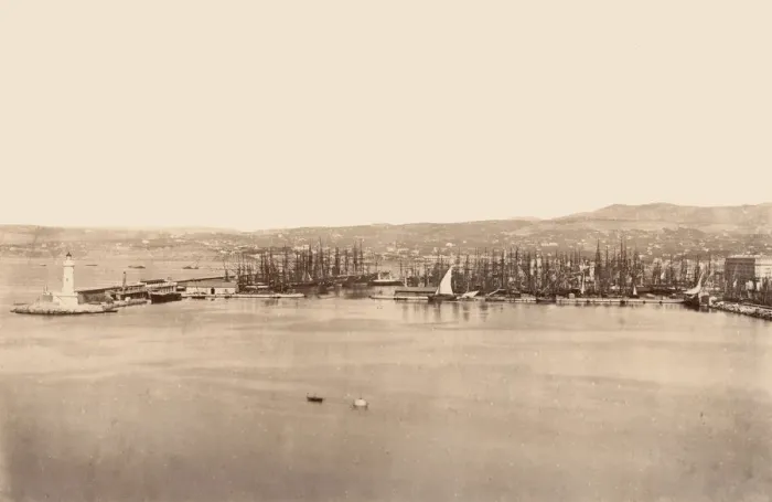 Framed Print : Marseille, ca. 1861. Creator: Edouard Baldus Framed Print : Marseille, ca. 1861. Creator: Edouard Baldus