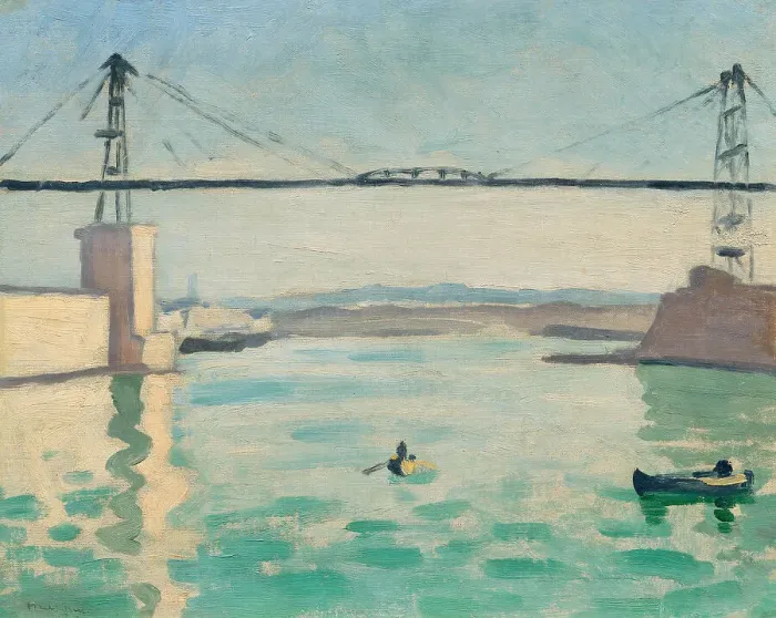 Framed Print : Marseille, le Pont transbordeur, c 1916. Creator: Marquet, Pierre-Albert (1875-1947) Framed Print : Marseille, le Pont transbordeur, c 1916. Creator: Marquet, Pierre-Albert (1875-1947)