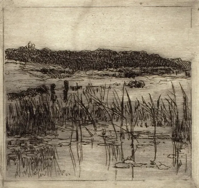 Framed Print : Marsh, c1880-1900. Creator: William Forsyth Framed Print : Marsh, c1880-1900. Creator: William Forsyth