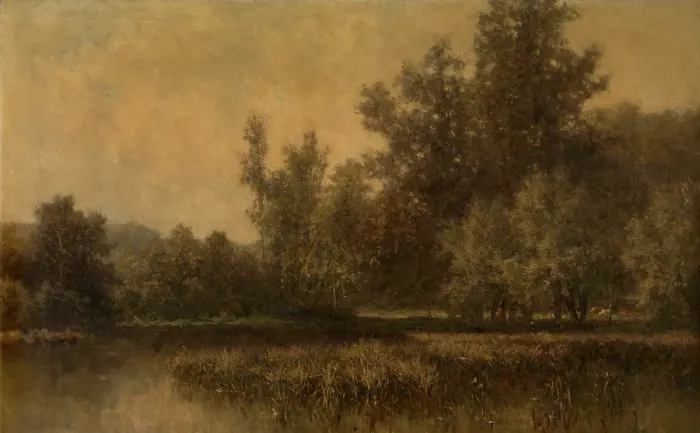 Framed Print : Marsh, c1880s. Creator: Euphrosine Beernaerts Framed Print : Marsh, c1880s. Creator: Euphrosine Beernaerts