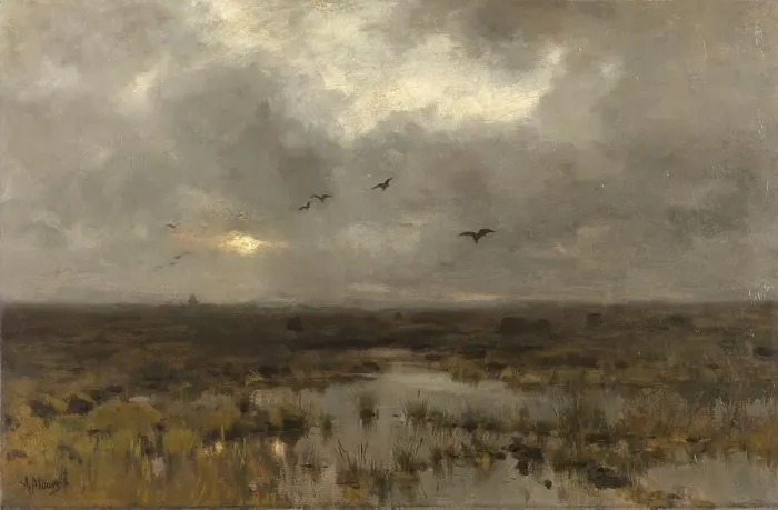 Framed Print : The Marsh, c.1885-c.1888. Creator: Anton Mauve Framed Print : The Marsh, c.1885-c.1888. Creator: Anton Mauve