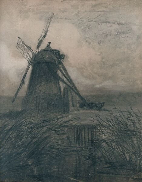 A Marsh Mill, c1840. Artist: Thomas Lound