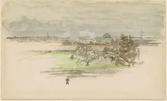 Framed Print : Marsh in Zeeland, c. 1900. Creator: James Abbott McNeill Whistler Framed Print : Marsh in Zeeland, c. 1900. Creator: James Abbott McNeill Whistler