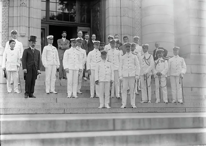 Framed Print : Marshal-Admiral the Marquis Togo Heihachiro, U.S.Naval Academy, Annapolis, Maryland, 1911. Creator: Harris & Ewing. Marshal-Admiral the Marquis Togo Heihachiro, U.S.Naval Academy, Annapolis, Maryland, 1911. Creator: Harris & Ewing Framed Print : Marshal-Admiral the Marquis Togo Heihachiro, U.S.Naval Academy, Annapolis, Maryland, 1911. Creator: Harris & Ewing. Marshal-Admiral the Marquis Togo Heihachiro, U.S.Naval Academy, Annapolis, Maryland, 1911. Creator: Harris & Ewing