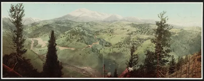 Framed Print : Marshall Pass, Colorado, c1899. Creator: William H. Jackson Framed Print : Marshall Pass, Colorado, c1899. Creator: William H. Jackson