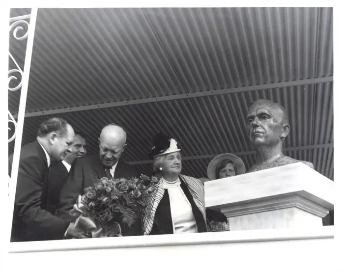 Framed Print : Marshall Space Flight Center dedication, USA, September 8, 1960. Creator: NASA Framed Print : Marshall Space Flight Center dedication, USA, September 8, 1960. Creator: NASA