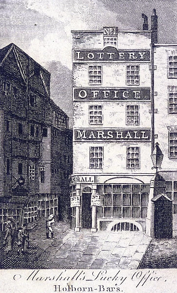 Marshalls Lottery Office, Holborn, London, c1800