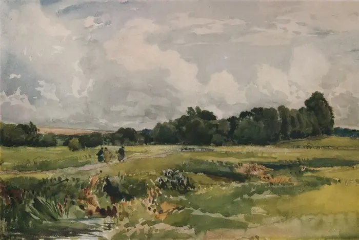 Framed Print : The Marshes, c1879. Artist: Thomas Collier Framed Print : The Marshes, c1879. Artist: Thomas Collier