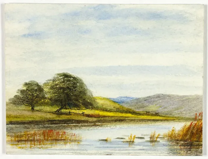 Framed Print : Marshy Landscape, 1800-1899. Creator: Unknown Framed Print : Marshy Landscape, 1800-1899. Creator: Unknown