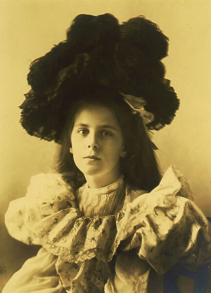 Martha Cameron, head-and-shoulders portrait, facing slightly left... between 1890 and 1910. Creator: Frances Benjamin Johnston