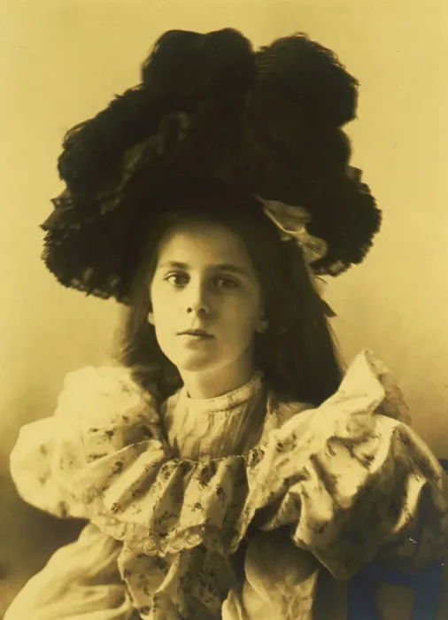 Framed Print : Martha Cameron, head-and-shoulders portrait, facing slightly left... between 1890 and 1910. Creator: Frances Benjamin Johnston Framed Print : Martha Cameron, head-and-shoulders portrait, facing slightly left... between 1890 and 1910. Creator: Frances Benjamin Johnston