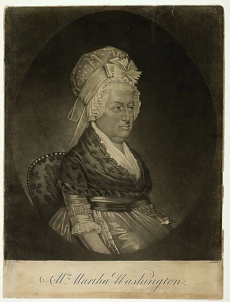 Martha Washington, c. 1800. Creator: William Woollett