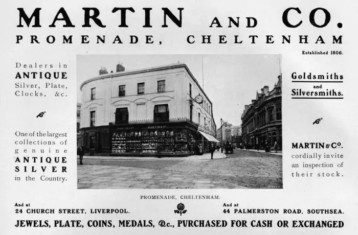 Framed Print : Martin and Co. Promenade, Cheltenham, 1909 Framed Print : Martin and Co. Promenade, Cheltenham, 1909
