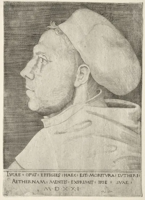 Framed Print : Martin Luther. Creator: Lucas Cranach (German, 1472-1553) Framed Print : Martin Luther. Creator: Lucas Cranach (German, 1472-1553)