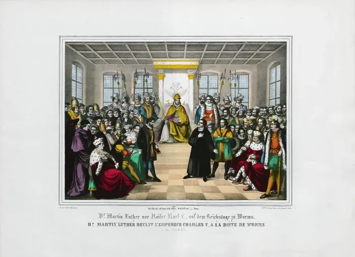 Framed Print : Martin Luther at the Diet of Worms of 1521: Here I stand, I can do no other'. Creator: Wentzel, Johann Friedrich (1807-1869). Martin Luther at the Diet of Worms of 1521: Here I stand, I can do no other Framed Print : Martin Luther at the Diet of Worms of 1521: Here I stand, I can do no other'. Creator: Wentzel, Johann Friedrich (1807-1869). Martin Luther at the Diet of Worms of 1521: Here I stand, I can do no other