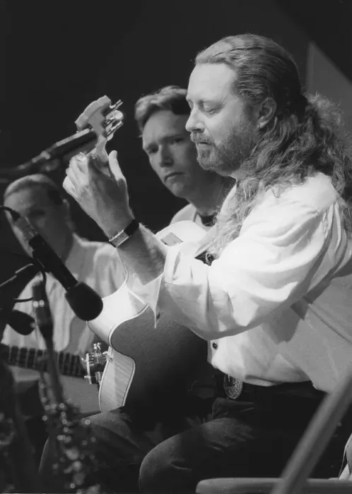 Framed Print : Martin Taylor, Brecon Jazz Festival, 1995. Creator: Brian Foskett Framed Print : Martin Taylor, Brecon Jazz Festival, 1995. Creator: Brian Foskett