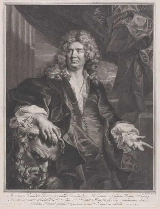 Framed Print : Martin Vanden Bogaert, called Desjardins, 1698. Creator: Gerard Edelinck Framed Print : Martin Vanden Bogaert, called Desjardins, 1698. Creator: Gerard Edelinck