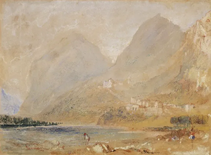 Framed Print : Martinswand, near Innsbruck, 1833. Creator: JMW Turner Framed Print : Martinswand, near Innsbruck, 1833. Creator: JMW Turner