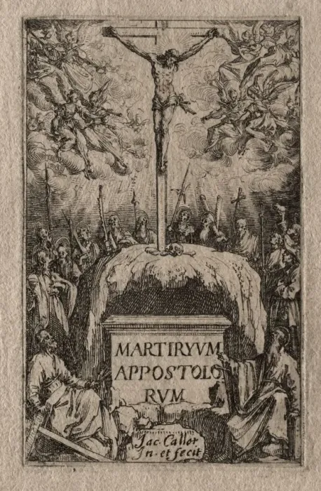 Framed Print : The Martyrdom of the Apostles: Frontispiece. Creator: Jacques Callot (French, 1592-1635) Framed Print : The Martyrdom of the Apostles: Frontispiece. Creator: Jacques Callot (French, 1592-1635)