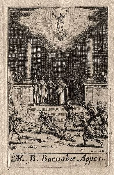 The Martyrdom of the Apostles: St. Barnabas. Creator: Jacques Callot (French, 1592-1635)
