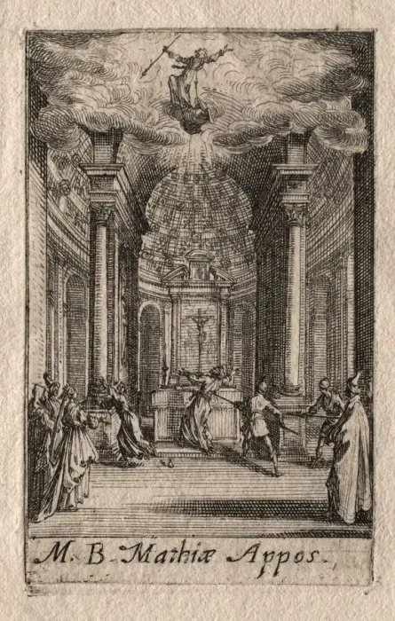 Framed Print : The Martyrdom of the Apostles: St. Matthias. Creator: Jacques Callot (French, 1592-1635) Framed Print : The Martyrdom of the Apostles: St. Matthias. Creator: Jacques Callot (French, 1592-1635)