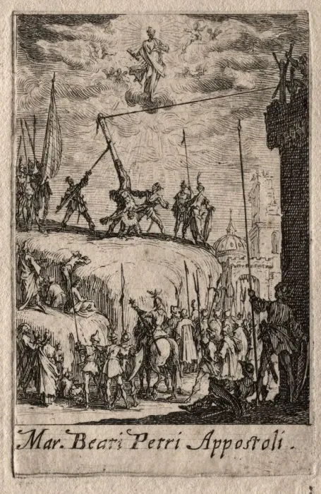 Framed Print : The Martyrdom of the Apostles: St. Peter. Creator: Jacques Callot (French, 1592-1635) Framed Print : The Martyrdom of the Apostles: St. Peter. Creator: Jacques Callot (French, 1592-1635)