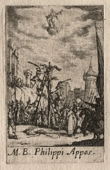 Framed Print : The Martyrdom of the Apostles: St. Philip. Creator: Jacques Callot (French, 1592-1635) Framed Print : The Martyrdom of the Apostles: St. Philip. Creator: Jacques Callot (French, 1592-1635)