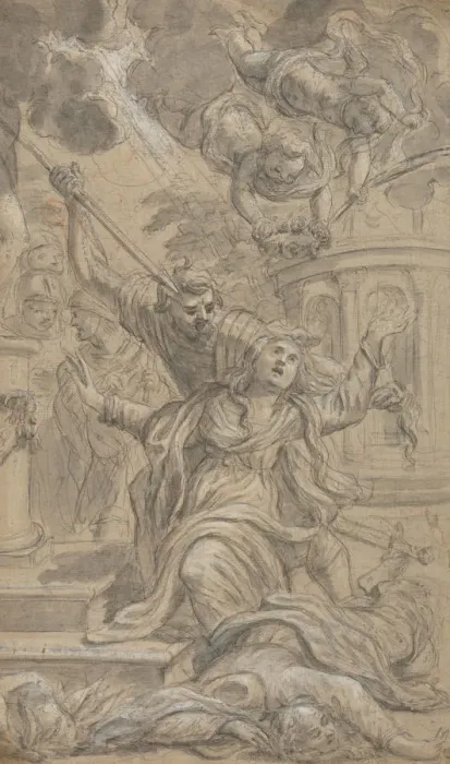 Framed Print : Martyrdom of Two Female Saints, 1625-1704. Creator: Cosimo Ulivelli Framed Print : Martyrdom of Two Female Saints, 1625-1704. Creator: Cosimo Ulivelli