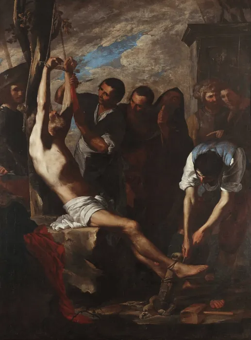 Framed Print : The Martyrdom of Saint Bartholomew, c1635. Creator: Cavallino, Bernardo (1616-1656) Framed Print : The Martyrdom of Saint Bartholomew, c1635. Creator: Cavallino, Bernardo (1616-1656)
