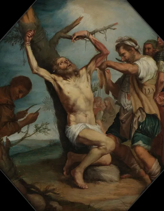 Framed Print : Martyrdom of Saint Bartholomew, c1640s. Creator: Unknown Framed Print : Martyrdom of Saint Bartholomew, c1640s. Creator: Unknown
