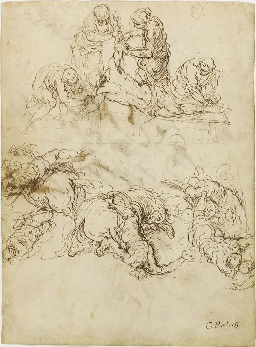 Framed Print : The Martyrdom of Saint Bartholomew; The Conversion of Saint Paul, 1590 / 1595. Creator: Jacopo Palma Framed Print : The Martyrdom of Saint Bartholomew; The Conversion of Saint Paul, 1590 / 1595. Creator: Jacopo Palma