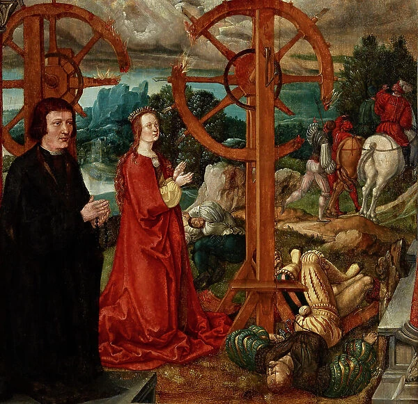 The Martyrdom of Saint Catherine, 1530s. Creator: Woensam, Anton (of Worms) (1492 / 1500-1541)