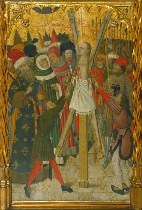 Framed Print : The Martyrdom of Saint Eulalia, ca 1442-1445. Artist: Martorell, Bernat, the Elder (1390-1452) Framed Print : The Martyrdom of Saint Eulalia, ca 1442-1445. Artist: Martorell, Bernat, the Elder (1390-1452)