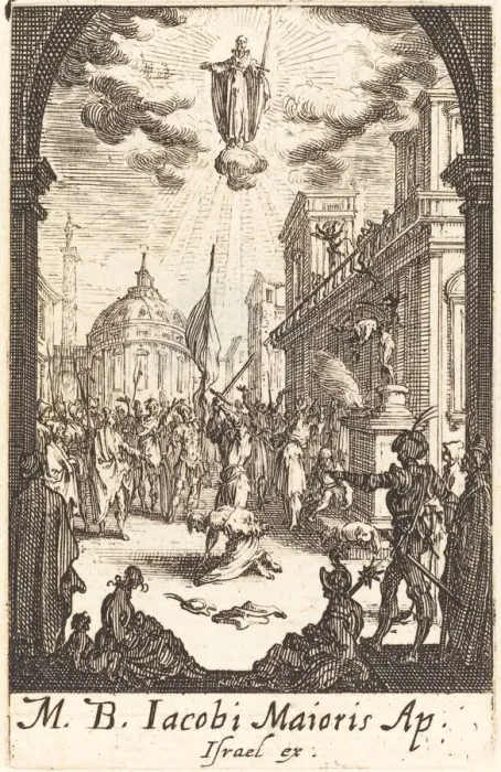 Framed Print : The Martyrdom of Saint James Major, c. 1634 / 1635. Creator: Jacques Callot Framed Print : The Martyrdom of Saint James Major, c. 1634 / 1635. Creator: Jacques Callot