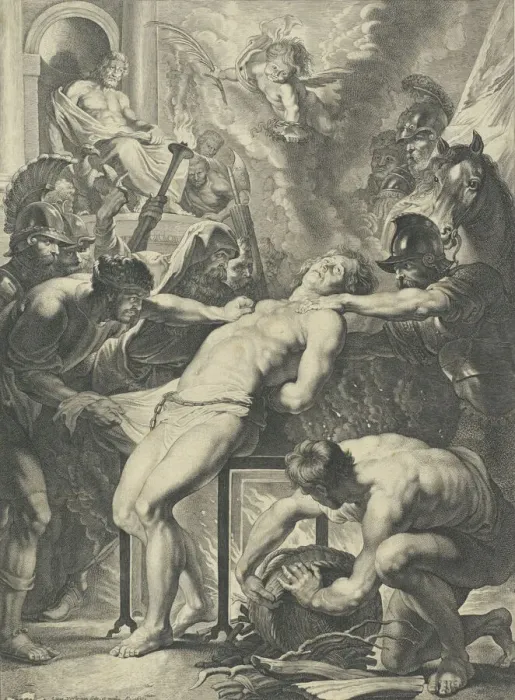 Framed Print : Martyrdom of Saint Lawrence, 1621. Creator: Lucas Vorsterman Framed Print : Martyrdom of Saint Lawrence, 1621. Creator: Lucas Vorsterman