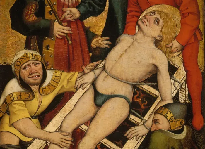 Framed Print : The Martyrdom of Saint Lawrence; (reverse) Giving Drink to the Thirsty Framed Print : The Martyrdom of Saint Lawrence; (reverse) Giving Drink to the Thirsty