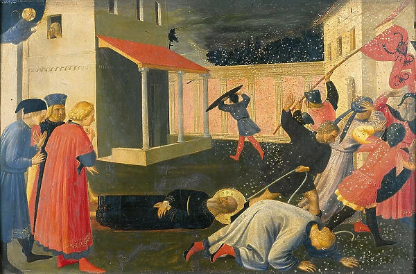The Martyrdom of Saint Mark (Predella of the Tabernacle of the Linaioli), ca. 1433. Creator: Angelico, Fra Giovanni, da Fiesole (ca. 1400-1455)